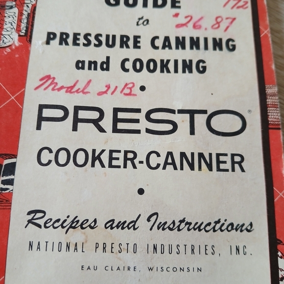 Vintage Red Cookbook with Illustrations The Modern Guide to Pressure Canning - Picture 4 of 10